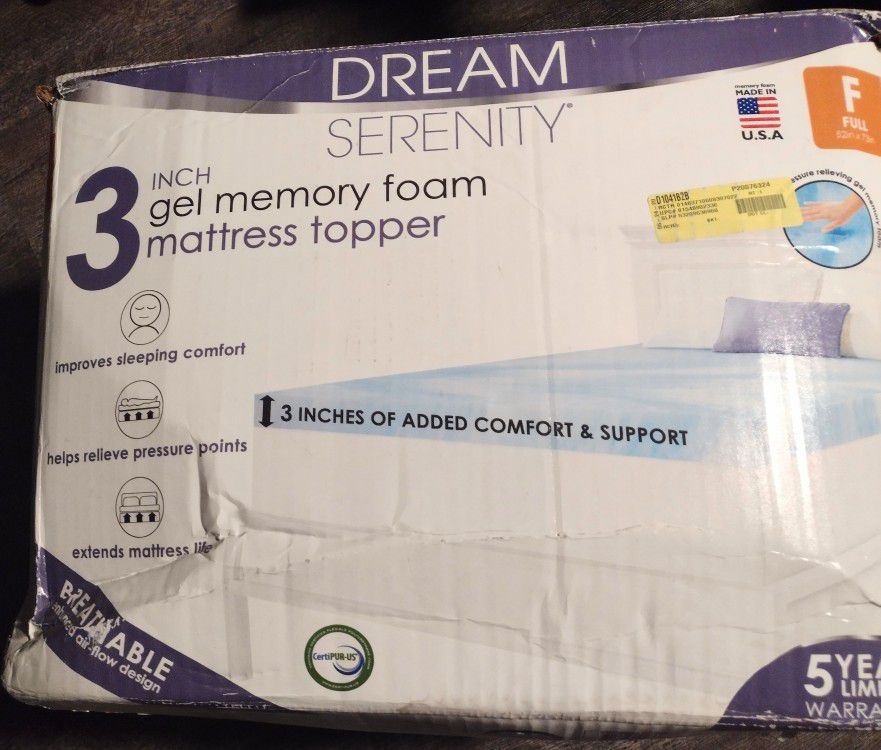 DREAM SERINITY 3" Foam Topper 