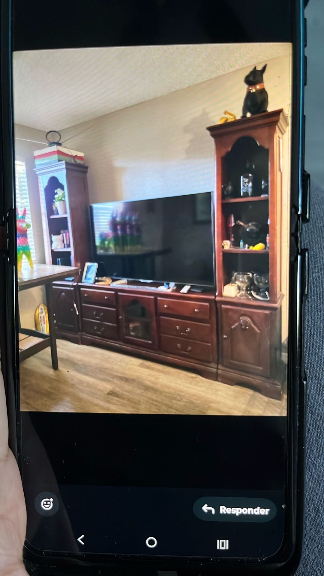 Wooden Tv Furniture With Shelves