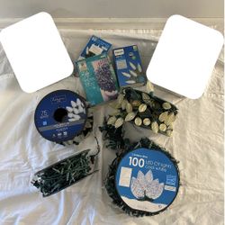 Collection of Cool White mixed Christmas Lights