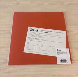 Dark orange Cricut paper