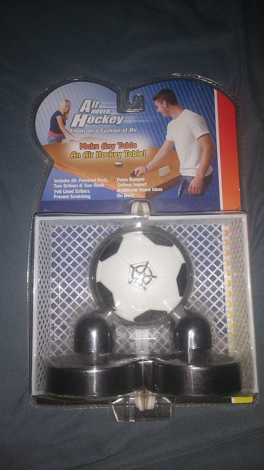 Air hover hockey, make any table an air hockey table, brand new