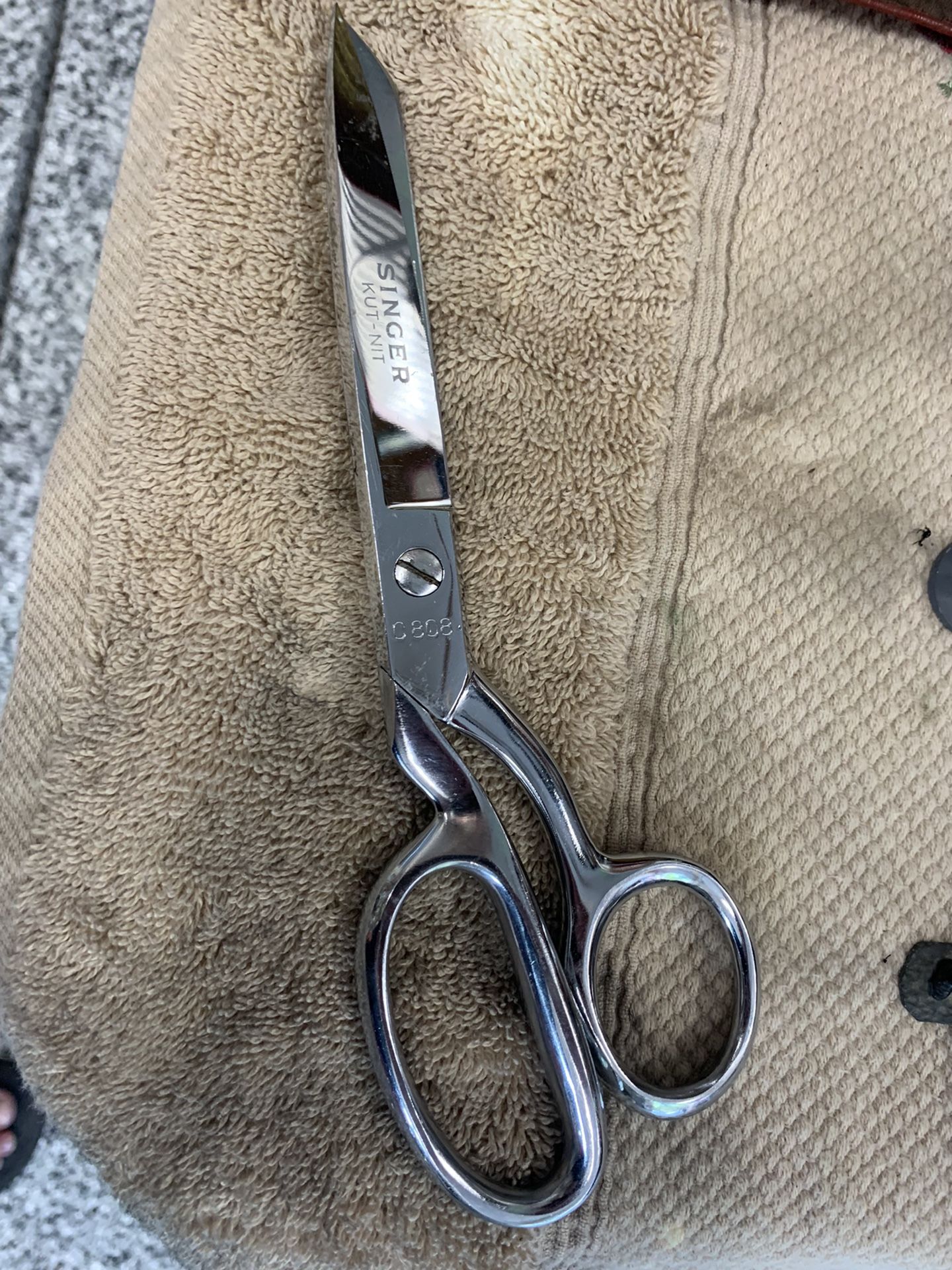 Vintage Singer Sewing Scissors Shears | Kut-Nit Edge C808 | Brazil Made