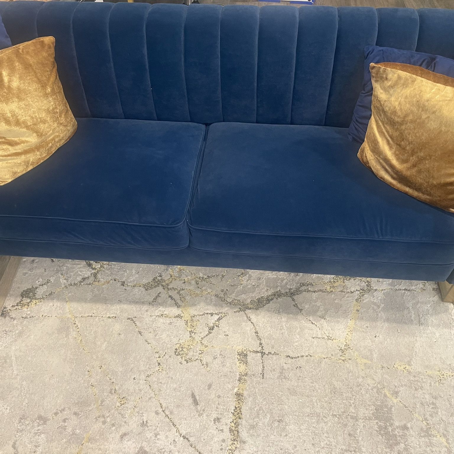 Aneze’ Arm Rolled Chesterfield Sofa 