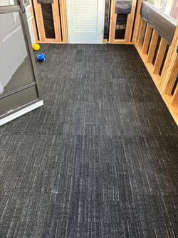 Dark Gray Carpet Tiles Modular Flooring