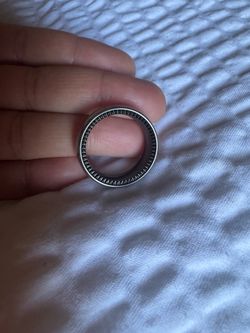 Sapphire Tungsten and Titanium 8mm Black Interior Classic Satin Finish Comfort Ring/Band, Size 10.5