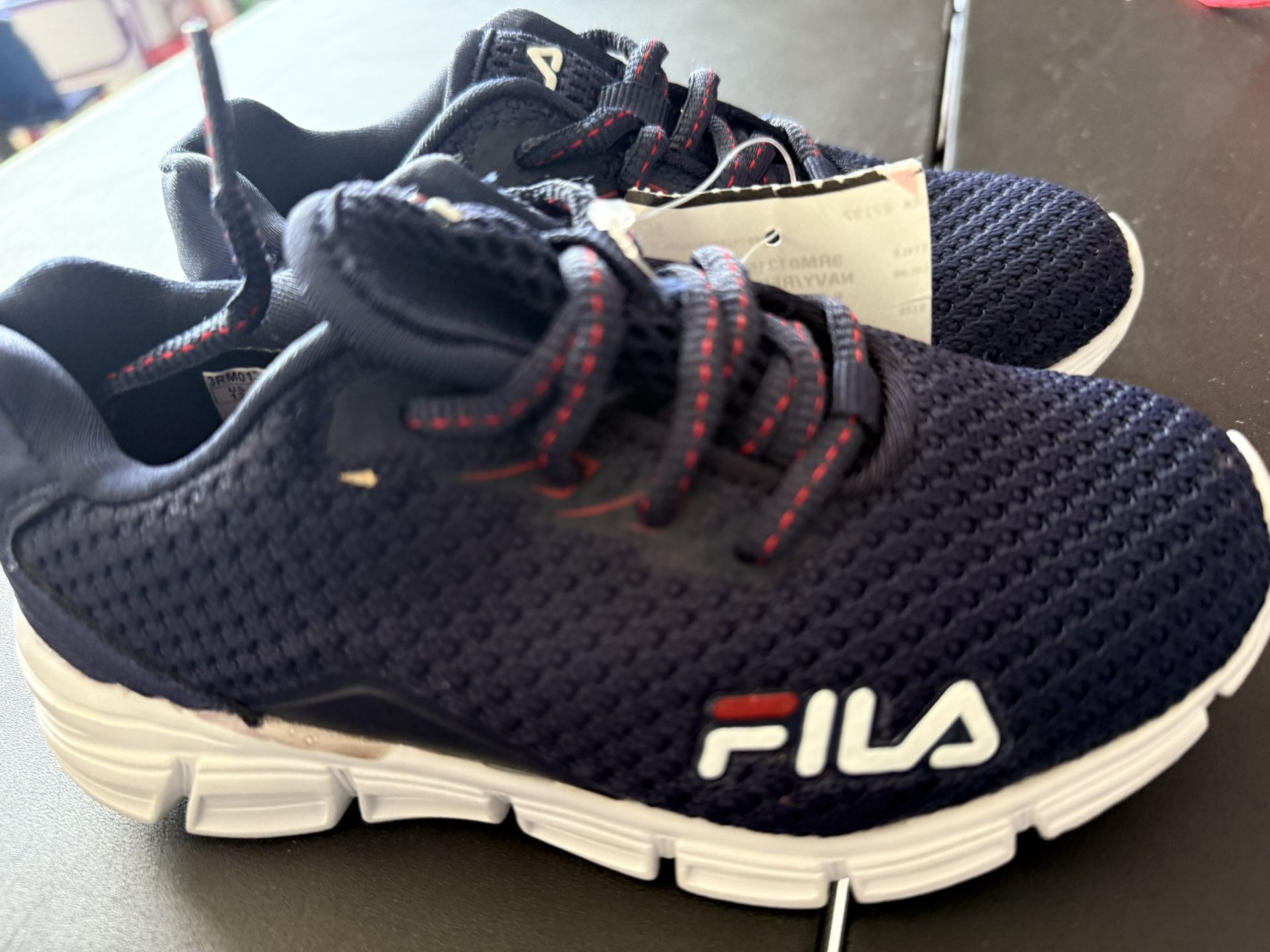 Fila Blue Sneakers Breathable Mesh Design