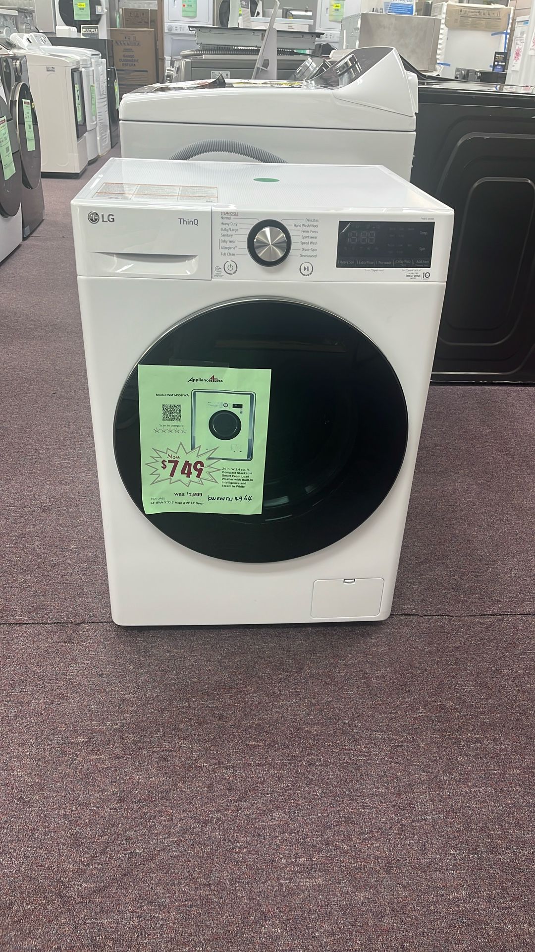 Washer 24” In New Open Box