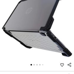  Durable Hard Shell Case for HP Chromebook 14 G7 / G6 – Student-Proof, Transparent Protective Cover (1-Pack)