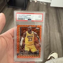 2025-26 Topps Chrome Lebron James /25 PSA 9 - Mint Condition