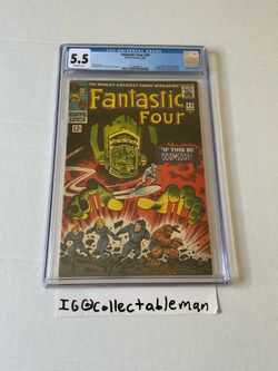 Fantastic Four #49 1966 CGC 5.5 1st Full Galactus. 1st Silver Surfer on Cover