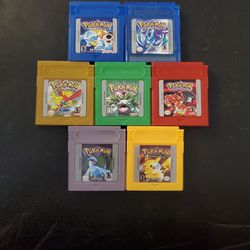 Pokemon Green Blue Gold Red Silver Crystal Yellow GBC Game Cartridge Gameboy Color 