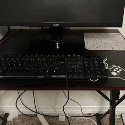 Monitor And Keyboard And Mouse