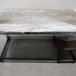 (2) Industrial Wood/Metal Desk w/ Shelves