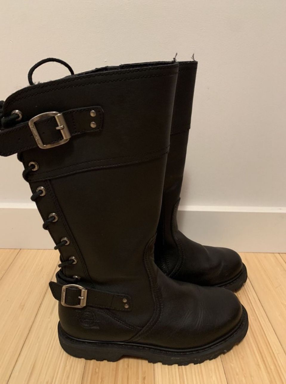 Milwaukee Leather Women’s Calf Laced Riding Boots. Size 10