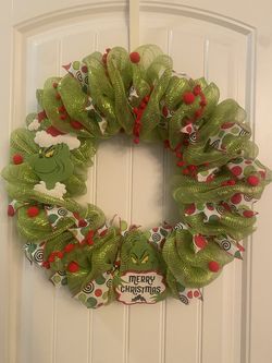 Grinch Door wreath