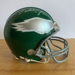 Randall Cunningham Signed Throwback Mini Helmet Philadelphia Eagles