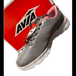 AVÍA AVI-FACTOR 2.0  Gray-Rose Sneakers Women/ Tennis De Mujer Gris Y Rosa /