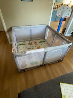 4x4 Baby Playpen with Mat