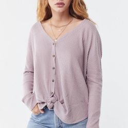 Urban Outfitters Oversized Thermal Button Down