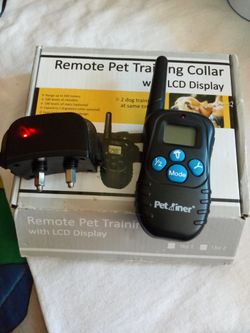 REMOTE PET TRAINING COLLAR WITH LCD DISPLAY