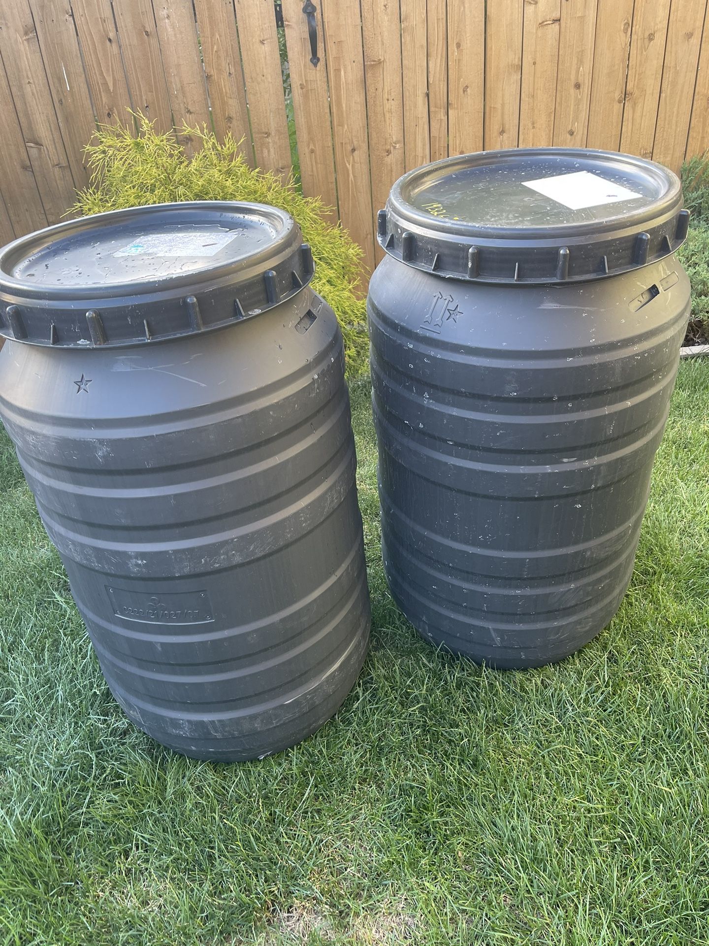 Barrels 50gallons each