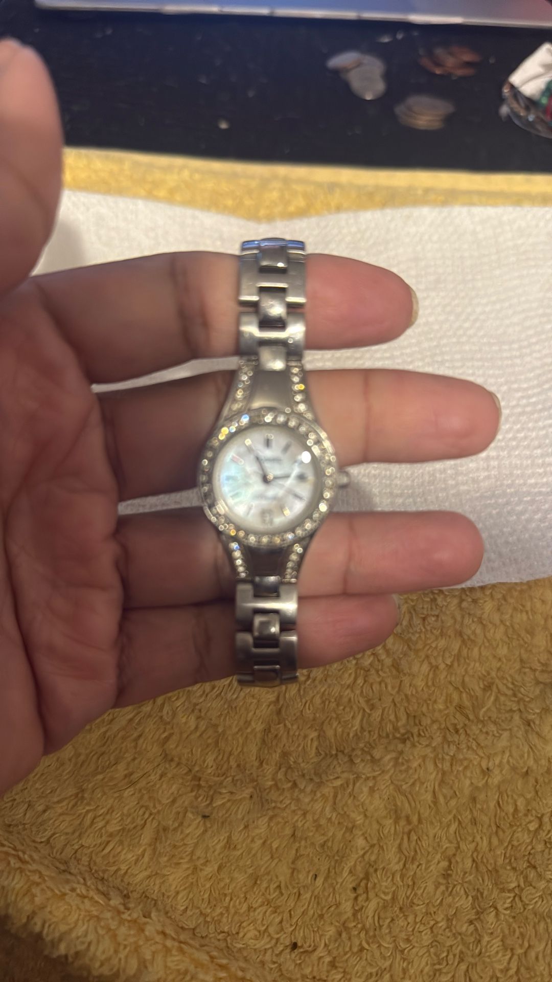 Silver And Crystal Fossil