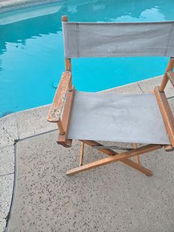 1960s wood tv film directors chair