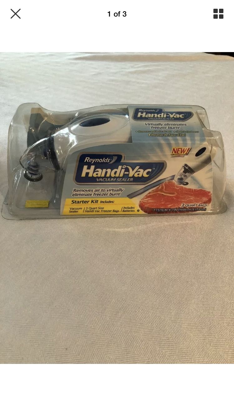 Reynolds Handi Food Vac Vacuum Sealer Starter Kit