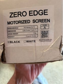 Zero Edge Motorized Projector Screen — SI-72