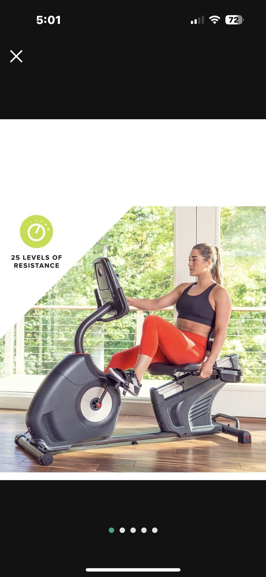 Schwinn 270 Recumbent Exercise Bike