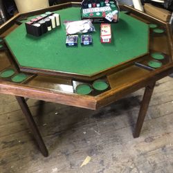 Poker Set And Table 