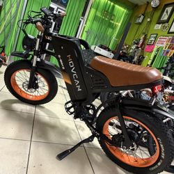 MOVCAN   V40   Electric   Bike 1500W Motor 35MPH Top Speed 120 Miles Range 7 Speed Dual Hydraulic Brake Electric Bike . It has 300 miles