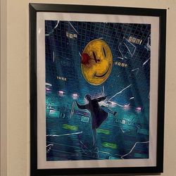 Watchmen Custom Art Piece Masked Heroes with black frame
