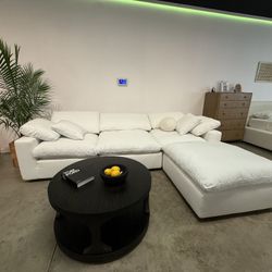 NEW Modern White Modular Cloud Sectional Sofa Couch- FREE Delivery