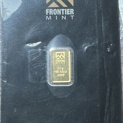Frontier Mint 1/2 Gram Gold Bar 