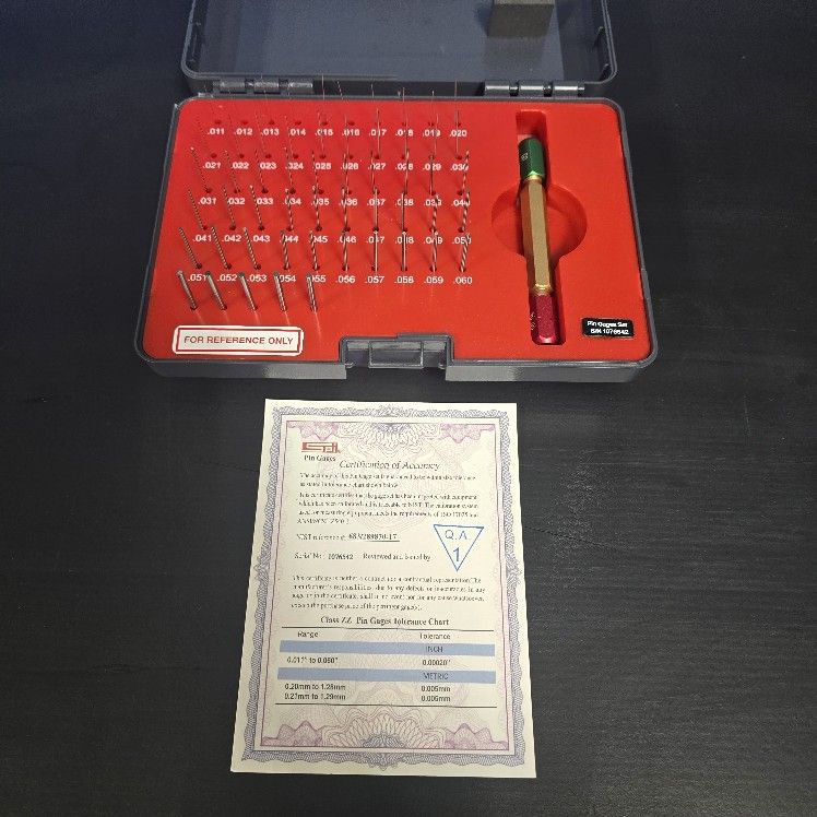 SPI Class ZZ Plug Gage Set: 0.011 to 0.06" Range, 50 Pc