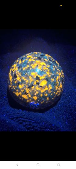 Large Fluorescent Yooperlite Sphere