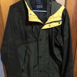 Abercrombie and Fitch, waterproof, rain coat 