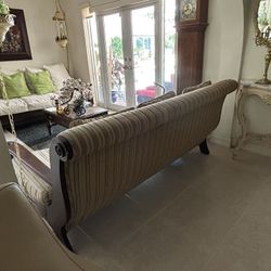 Deep Sitting Large Antique Mahogany Couch / Sofa