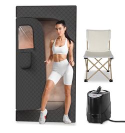 Indoor Sauna Tent with 3L 1200W Steamer