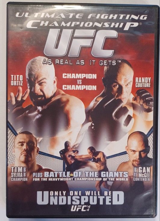 DVD UFC 44  Ultimate Championship Undisputed Ortiz Couture Sylvia