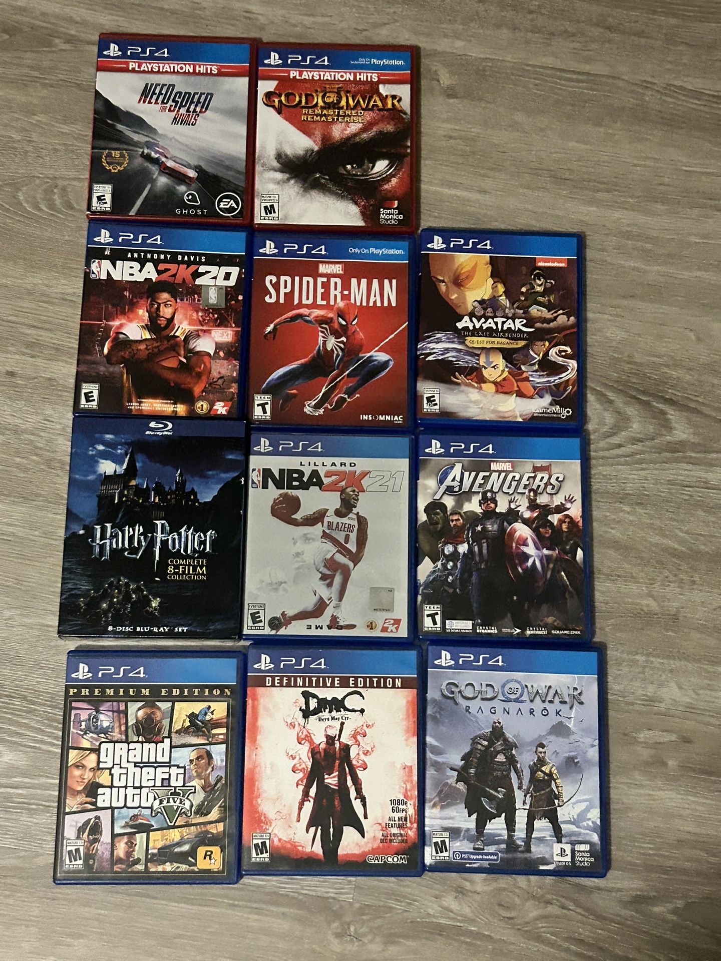 Huge PS4 Game Bundle + Harry Potter Blu-ray
