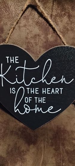 HEART SHAPE KITCHEN SIGN