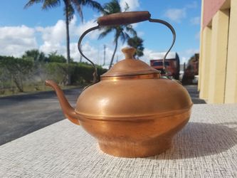 Antique Copper Tea Kettle