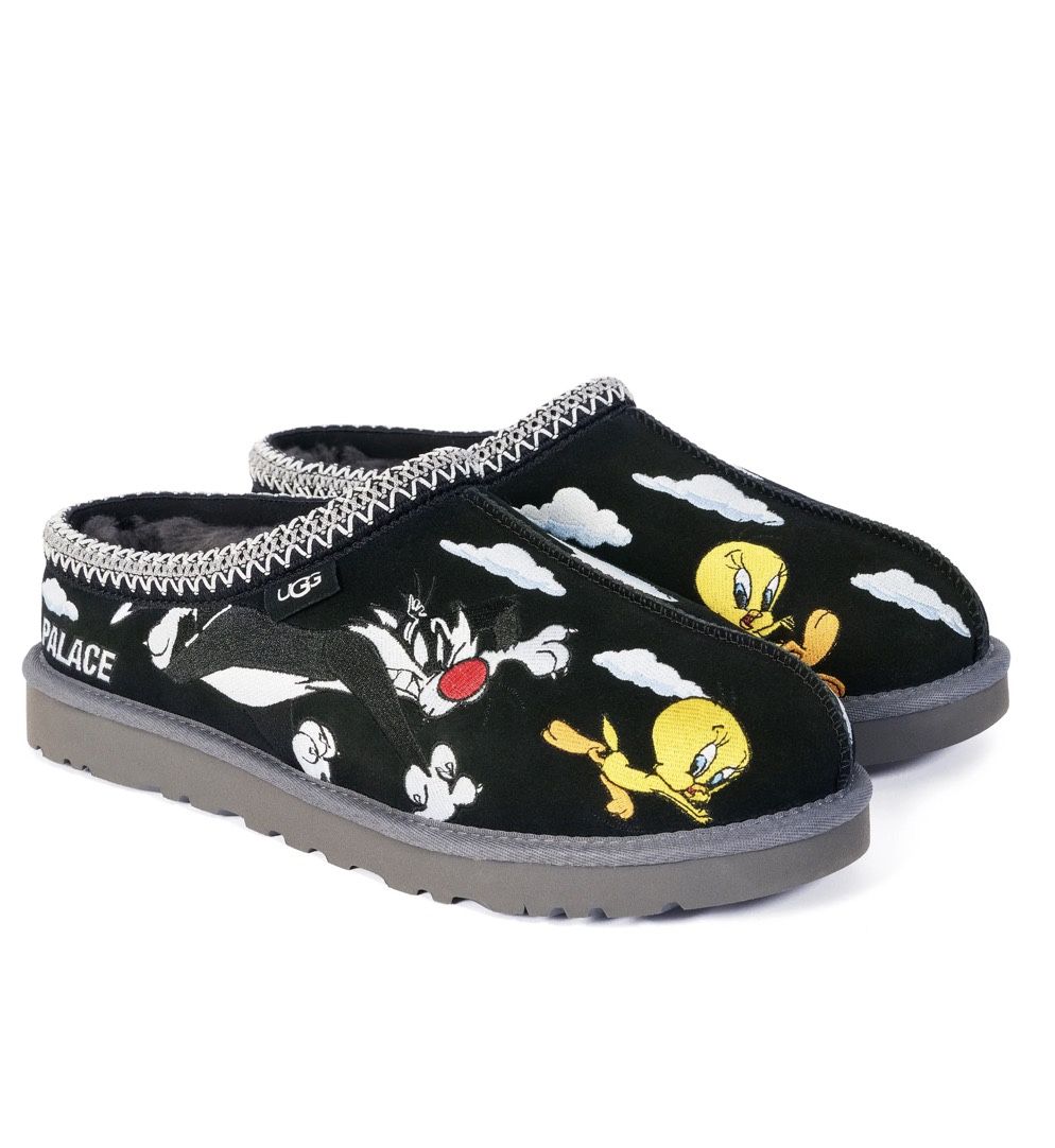 Palace x Looney Tunes Black UGG Tasman Slipper Mens 11 in Hand