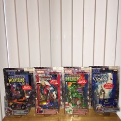 2002 Marvel Ultimate Die-Cast Vehicles With Comic Books