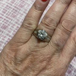 Gorgeous 14K Gold Plated Wedding Engagement Ring SIZE 8 ..... Zirconia ...Ask About The Variety Of Rings In Sizes 4-10