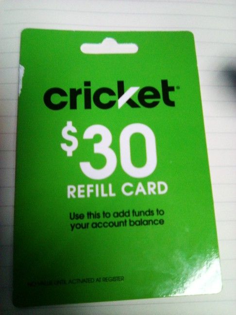 Cricket Phone Refill