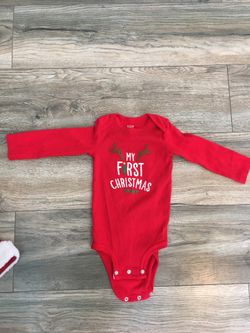 12M Christmas onesie