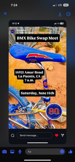 BMX BIKE AND PART . SWAP MEET ❤️cant wait to see you there!